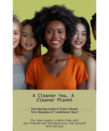 Jorjia & Gryn Green Tea & Cucumber Shampoo Bar - Eco-Friendly Hair Care | International Shipping Available - Buy Online on GoSupps.com