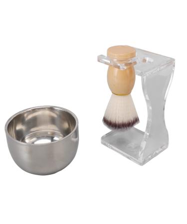 Cuque Men's Shaving Brush Set Shaving Brush Bubble Bowl Kit Good Softness Comfortable Bristles Quick-drying for Barber Shop