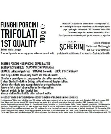 Premium Trifold Porcini Mushrooms - 1st Quality 700g Catering Bag | International Shipping Available - Buy Online on GoSupps.com