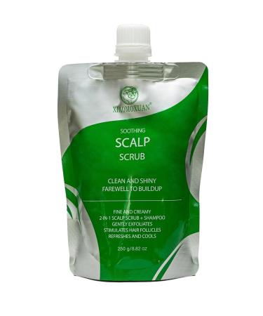 Xiaomoxuan Scalp Scrub Shampoo for All Hair Types Scalp Exfoliator Scrub and Cleansing Shampoo Build-Up Remover for Scalp Treatment 250-ml