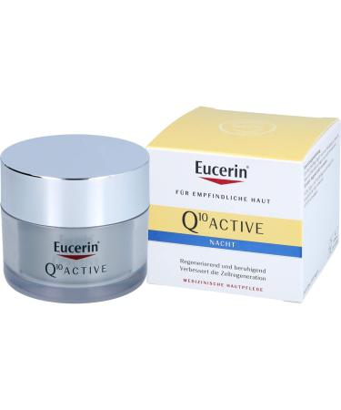 Eucerin Q10 Active Anti-Falten Nachtpflege Cream 50 ml Cream - Buy Online on GoSupps.com