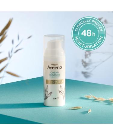 Aveeno Face CALM+RESTORE Night Cream - Shea Butter & Oat, 50ml - Buy Online on GoSupps.com