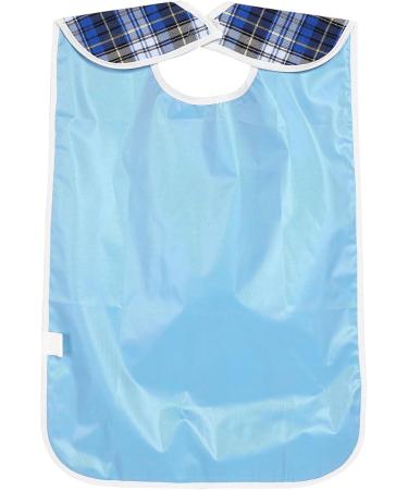 Adult Bib 3colors Adult Bib Washable Reusable Waterproof Dinning Aid Clothes Protector Clothing Protector with Optional Crumb Catcher and Vinyl Backing 17.7 * 29.5inch(Orange pink) - Buy Online on GoSupps.com