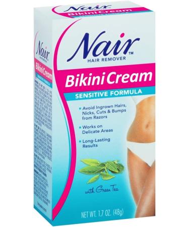Nair Sensitive Bikini Cream Hair Remover - 1.7 oz (Pack of 3) - Buy Online on GoSupps.com