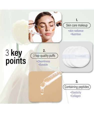 TROIAREUKE Seoul Bridal Cushion Foundation Shade 22 - Yellow Beige | Natural Wedding Makeup for All Skin Types | Flawless Glowing Finish - Buy Online on GoSupps.com