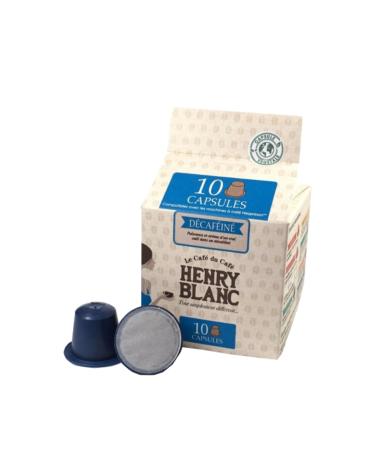 HENRY BLANC decaffeinated coffee - 10 capsules