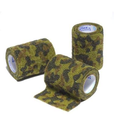 PowerFlex Self Adherent Tape Latex Athletic Tape Black Camo 3" 48 Rolls per Case