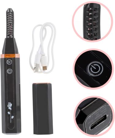 DOITOOL Eyelash Curler Electric Lash Curler Heated Eye Lashes Curler Mini Curling Clip Heated Curler Rizador De Pesta as Con Calefaccion Hair Roller Clips Abs Cosmetic Tool to Rotate - Buy Online on GoSupps.com