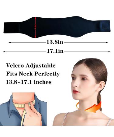 WIDVIH Reusable Silicone Neck Wrap - Anti-Wrinkle Patch & Neck Mask Protector for Better Serum Absorption (Black) | Ships Internationally - Buy Online on GoSupps.com