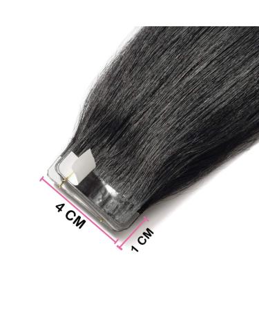 SEGO TAPE Extensions - 100% Remy Real Hair Adhesive Tape - 20 Pieces + 10 Free Tapes - Black #1 18 (45cm) 50g - Premium Quality Hair Extensions for Beautiful Styles - Buy Online on GoSupps.com