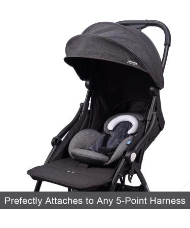 INFANZIA 2-in-1 Head & Body Supports for Baby - Extra Soft Stroller Cushion Pads, Car Seat Insert - Grey - Buy Online on GoSupps.com