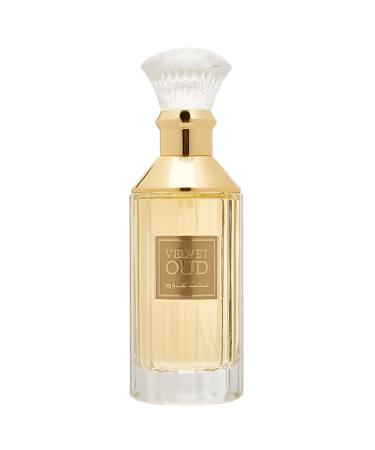 Lattafa Velvet Oud for Unisex Eau de Parfum Spray 3.4 Ounce Amber Wood Oriental 3.4 Fl Oz (Pack of 1)