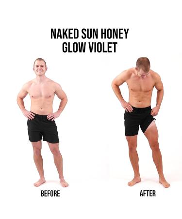 Naked Sun Honey Glow Violet Spray Tan Solution - 32 oz | Airbrush Self Tanning Spray - Buy Online on GoSupps.com