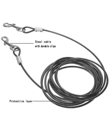 Innova Strong Dog Tie-Out Cable Heavy Duty Dog Chain Lead 10' 16' 32' (3M White) 3M White - Buy Online on GoSupps.com
