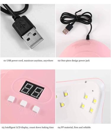 Nail Art Light 54W LED UV Nail Art Curing Light Manicure Light Nail Gel Polish Dryer with 3 Timers for Gels Polishes Nail Light Curing Nail Lamp - Buy Online on GoSupps.com