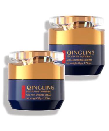 JINMAO Qingling Face Cream Qingling Wrinkle Removal Cream Quinglin Polypeptide Tightening and Anti-Wrinkle Moisturizer Face & Neck & Eye Lotion 3-In-1 (2)