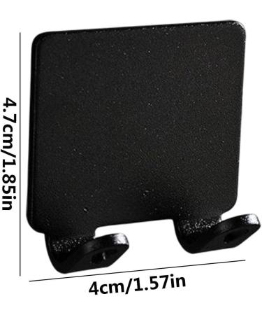 Razor Hook - Stamp-Free Wavy Hanger | Self-Adhesive Waterproof Space-Aluminum Shower Sponge Hook - Black - Buy Online on GoSupps.com