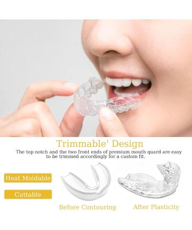 Mouth Guard for Teeth Grinding 4 Pack Sleep Mouth Guard Shunshi Gum Shield Anti Grinding Mouth Guard for Sleeping at Night Reusable Mouth Guards Grinding Teeth for Adults & Kids to Prevent Bruxism - Buy Online on GoSupps.com