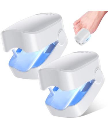 2 Pack of Nail Fungus Cleaning Laser Device, 2 Pack of Nail Therapy for Damaged Discolored Thick Toenails & Fingernails, Effective Rechargeable Nail Fungus.Extensive restoration