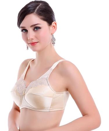 Shop Women's Mastectomy Bras - Full Coverage Wireless Bralette | Comfort & Style in Beige - Buy Online on GoSupps.com