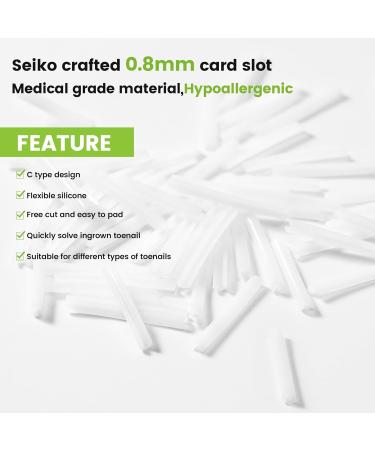 Bezox Ingrown Toenail Correction Set - 40 Pain-Free Smoothing Strips & Toe Nail Lifter - Effective Solution for Ingrown Toenails - Buy Online on GoSupps.com