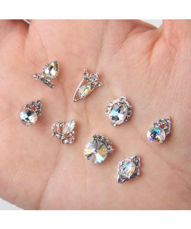 48pcs Nail Crystal AB Rhinestones for 3D Nails Art Decoration - 24 Shapes - Buy Online on GoSupps.com