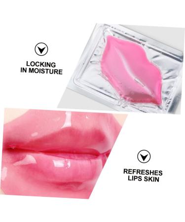 Ipetboom 20pcs Lip Mask Overnight Babe Lip Gentle Lip Care Dry Lip Supplies Lip Sleeping Mask for Women Lip Caring Masks Lip Peel Mask Convenient Lip Films Lips Mask Collagen Material Pink - Buy Online on GoSupps.com