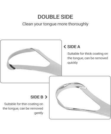 Stainless Steel Tongue Cleaner - Gently Eliminates Bad Breath & Freshens Mouth | International Shipping - Buy Online on GoSupps.com
