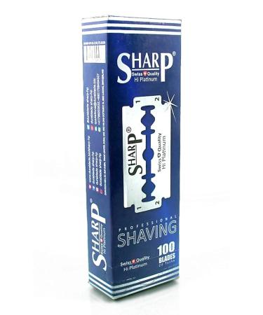 Buy 100 Sharp Hi Platinum Double Edge Razor Blades - Men's Safety Razor Blades for Smooth Shaving (1 Year Supply) - International Shipping Available - Buy Online on GoSupps.com