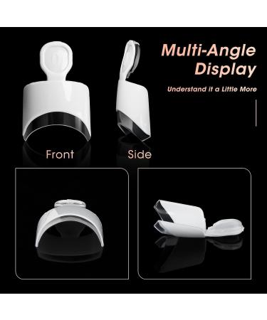 Ranrose French Nail Tips - 120PCS Short Square Press On Nails 12 Sizes Acrylic White Half Cover Nail Tips with Box - Buy Online on GoSupps.com