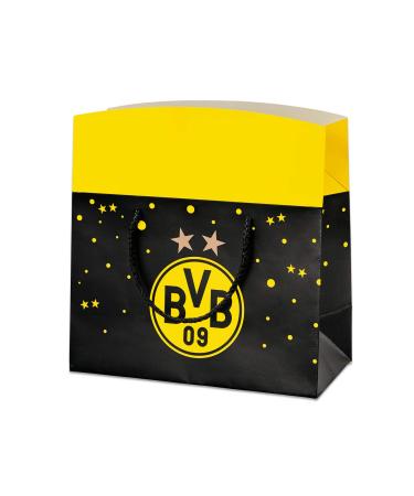 Borussia Dortmund Unisex BVB Gift Bag Christmas (Small) Decoration Black and Yellow One Size EU