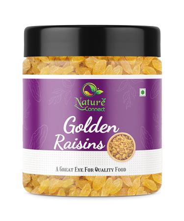 Nature Connect Golden Raisins | Kishmish | kismis - 250 gms - Raisins Dry Fruits |Healthy Juicy Jumbo Indian Kishmish_Packing May Vary