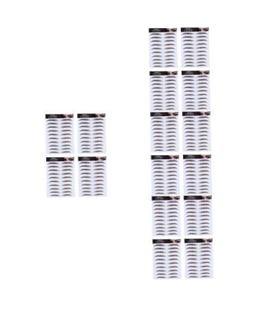 FOMIYES 16 Pcs Eyebrow Stickers Eyebrow Shaping Template 6d Hair- Eyebrows Stickers Eyebrow Stencils Bionic