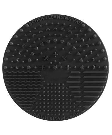 Silicone Makeup Brush Cleaning Mats Pads Cosmetic Brushes Cleaner brush cleaner pad (black)