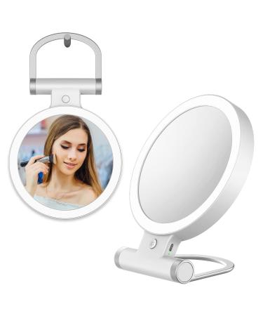 BAOZNUH Vanity Mirror with Lights 3 Color Makeup Mirror Lighted Makeup Mirror with 10X/1X Magnification Lighting Dimmable Touch hangable