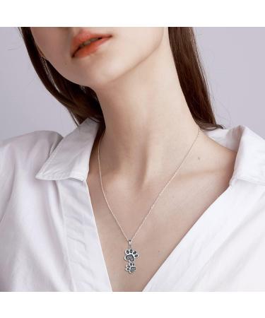 VONALA DOLA 925 Sterling Silver Pet Ash Necklace - Cross & Paws Memorial Jewelry for Dog & Cat Lovers - Buy Online on GoSupps.com