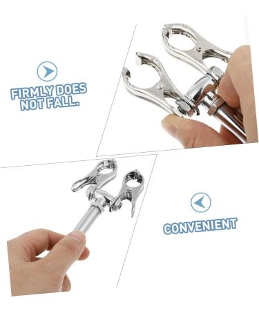 FOMIYES Moxibustion Clip Set for Neck Pain Relief | Moxa Massage Tools | Beauty and Skin Care - 16x6.5cm Silver - Buy Online on GoSupps.com