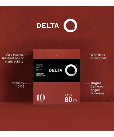 Delta Q Capsules de Caf Qalidus Intensit 10 Pack 80 Compatibles avec les Machines Delta Q Espresso Intense aux Notes de Caramel - Buy Online on GoSupps.com