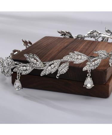 Silver Rhinestone Crown: Women's Wedding Tiara Headband for Costume Parties, Prom, Birthdays - Crystal Hair Accessory for Pageants and Fairy Princesses - Buy Online on GoSupps.com