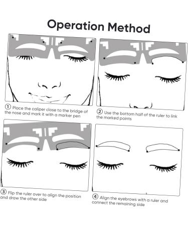  POPETPOP POPETPOP Eyebrow Maker Eyebrow Marker Eyebrow Template Stencils Reusable Eyebrow Modelers Eyebrow Drawing Ruler Eyebrow Size Eyebrow Trimmer Mold - Buy Online on GoSupps.com
