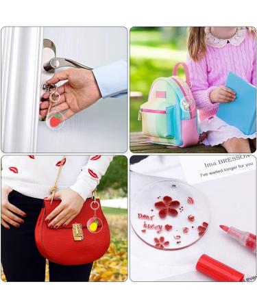 BigOtters Acrylic Keychain Blanks - 120PCS Clear Keychains with Rings and Tassels for DIY Vinyl Crafting - Buy Online on GoSupps.com
