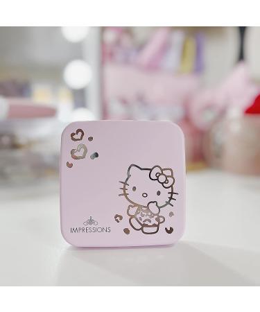 Hello Kitty Supercute Compact Mirror with Touch Sensor Switch - Lighted Makeup Mirror with LED Lights and 2X Magnifying Mirror Top (Pink) - Buy Online on GoSupps.com