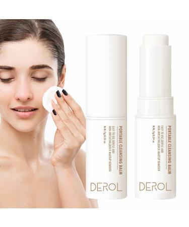 Makeup Cleansing Balm - Cleansing Makeup Remover Stick 7g Portable Makeup Accessories for Travel Gentle Safe Facial Makeup Remover Oil-Melting Oil Shakven