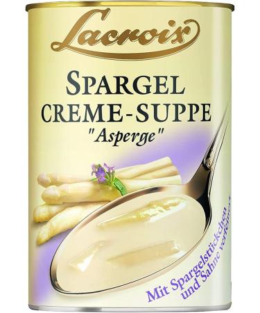  n.v. Lacroix Asparagus Cream Creamy Soup with Pieces of Asparagus 400 ml Pack of 3 - Buy Online on GoSupps.com