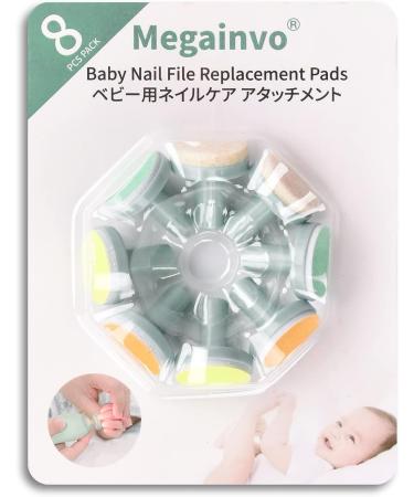 8 PCS Replacement Grinding Heads for Electric Baby Nail Files - Multicolored Accessories for Standard Nail Clippers - Buy Online on GoSupps.com