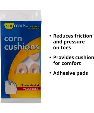 Sunmark Corn Cushions - Non-Medicated - 9 Count - Buy Online on GoSupps.com