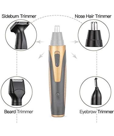 4-in-1 Painless Eyebrow & Facial Hair Trimmer - Electric Grooming Tool for Men & Women | Perfect for Travel & Camping - Buy Online on GoSupps.com