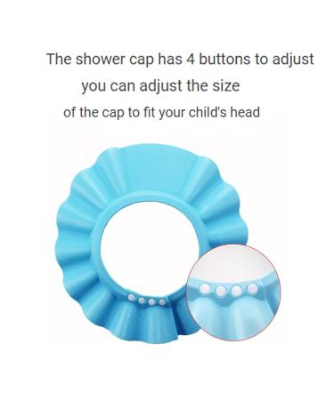 3-Piece Children's Shampoo Cap - Baby Shower Cap to Protect Eyes & Ears | Safe & Comfortable Bath Time Tool - Buy Online on GoSupps.com