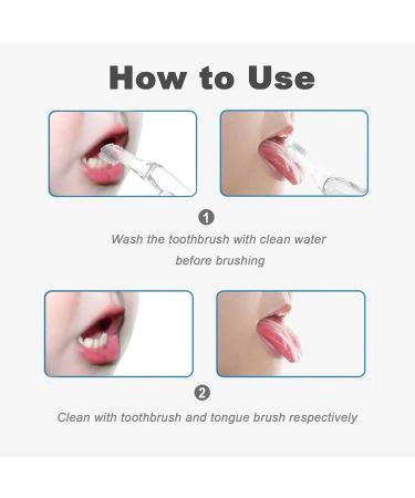 Rare Finger Toothbrush Set for Babies 0-18M - Tongue Brush & Toothbrush with Case - Buy Online on GoSupps.com