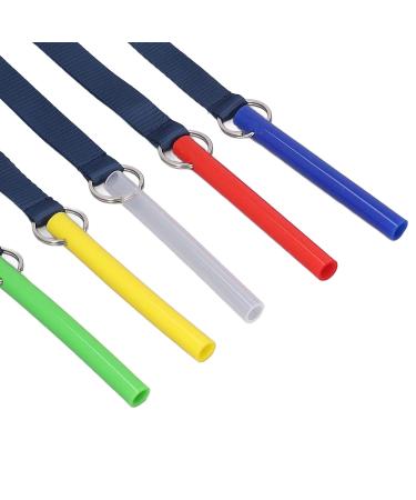 5 Pack Silicone Baby Teether Toys - Soft Sensory Exploration Rings with Lanyards in Red Blue Green & Yellow - Buy Online on GoSupps.com